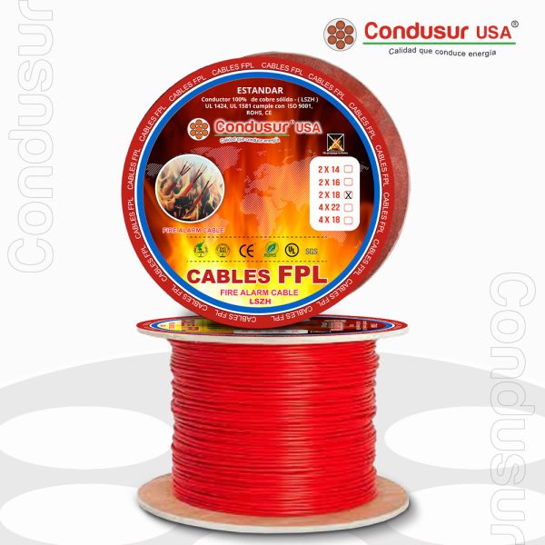 CABLES FPL 2X18 2 ROLLOS