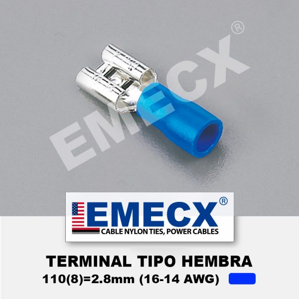 TERMINAL TIPO HEMBRA 2.8mm