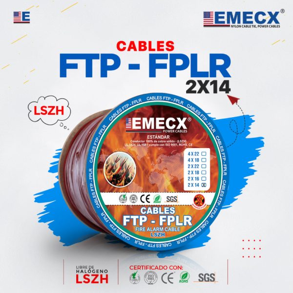 CABLE FTP-FPLR 2X14AWG LSZH