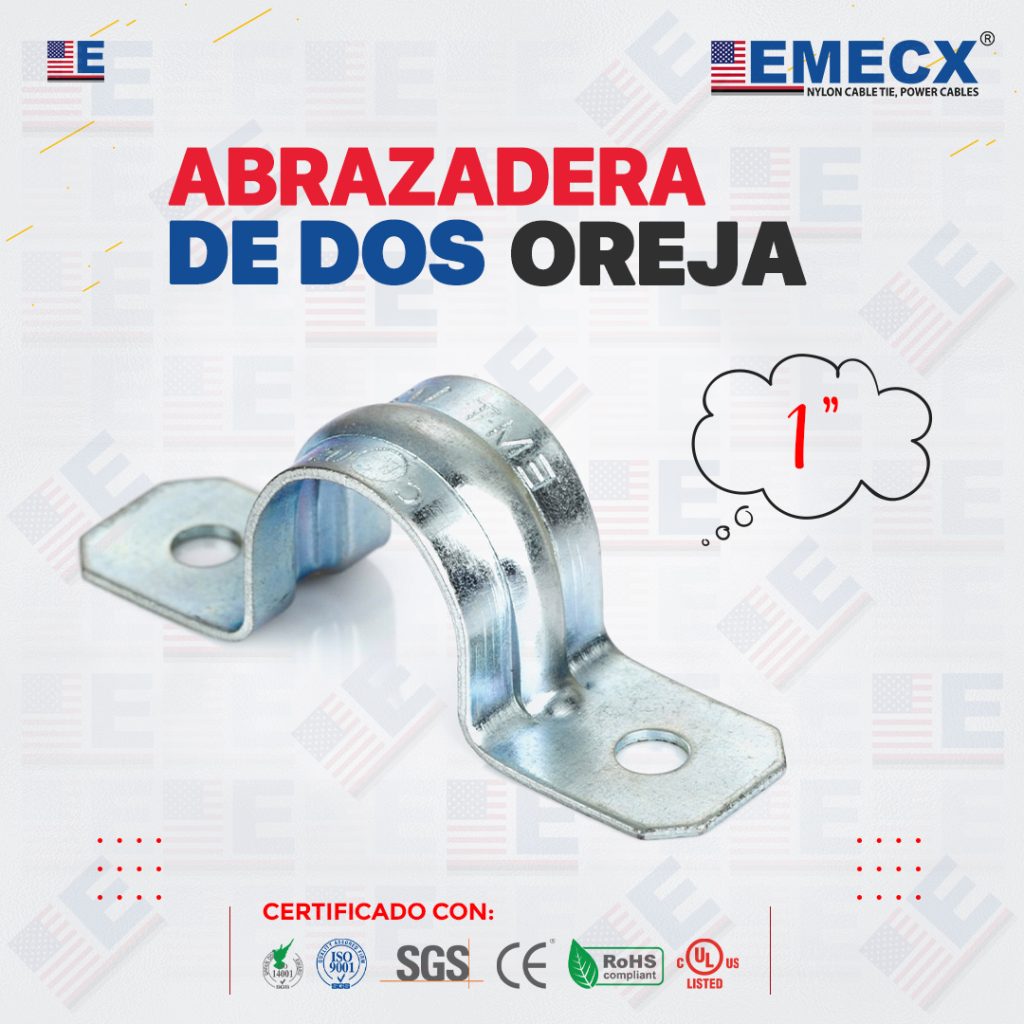 ABRAZADERA DE 2 OREJAS 1"