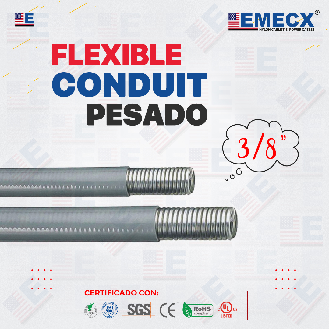 FLEXIBLE CONDUIT PESADO 3-8 TUBERIA FLEXIBLE CONDUIT 3/8"